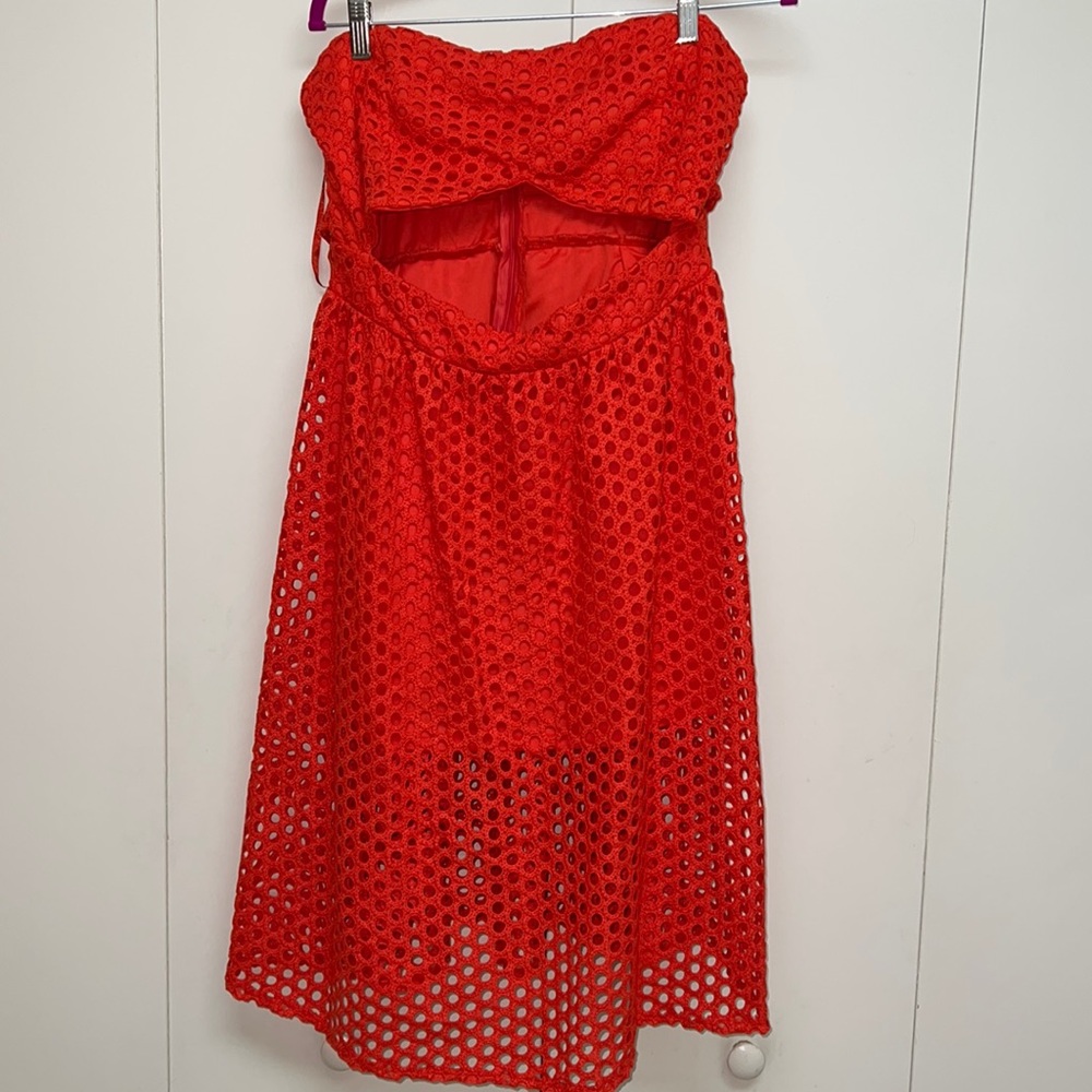 Boohoo Red Strapless Dress - Picture 3 of 7
